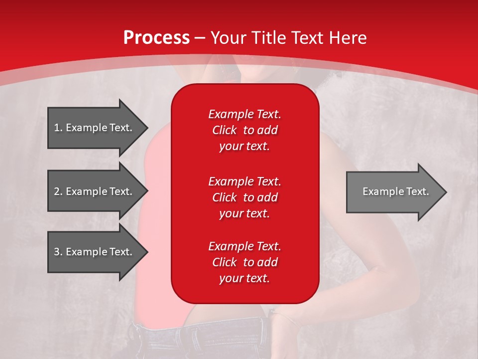Caucasian Female  PowerPoint Template