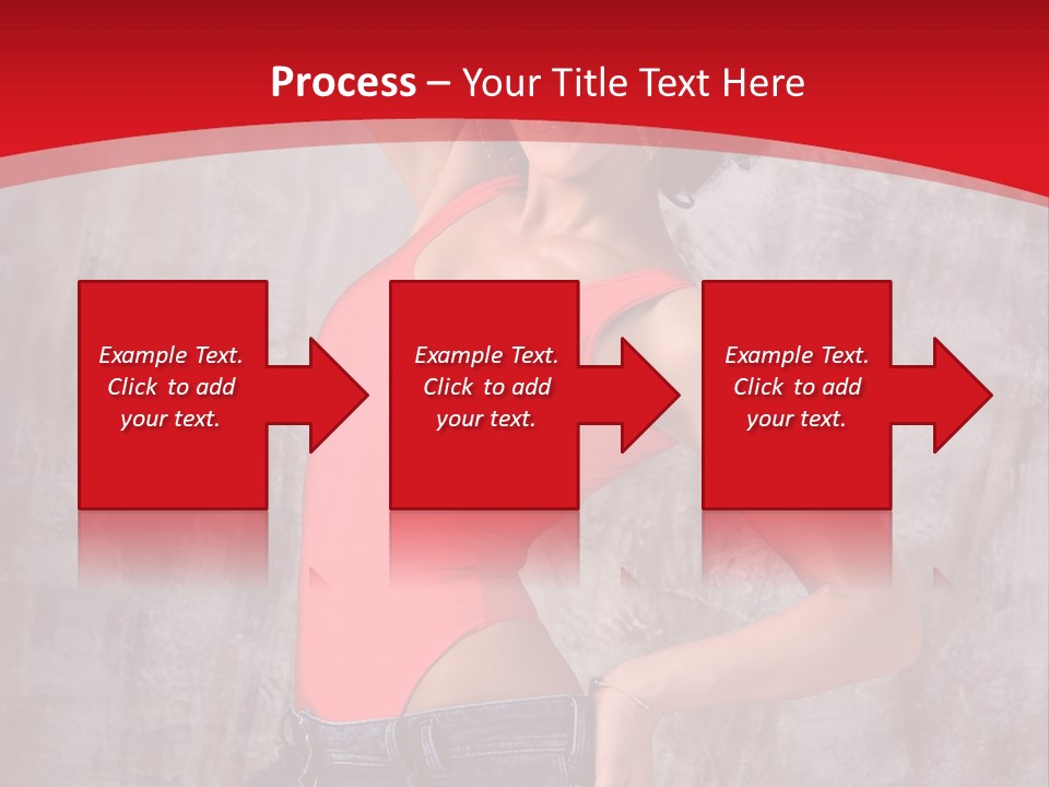 Caucasian Female  PowerPoint Template