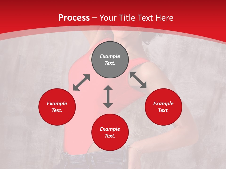 Caucasian Female  PowerPoint Template