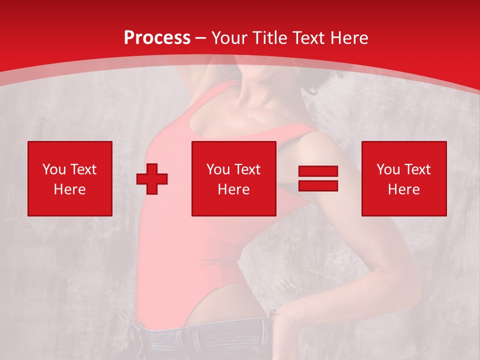 Caucasian Female  PowerPoint Template