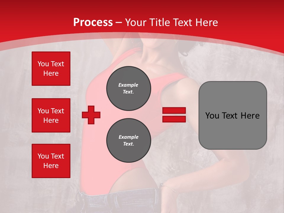 Caucasian Female  PowerPoint Template