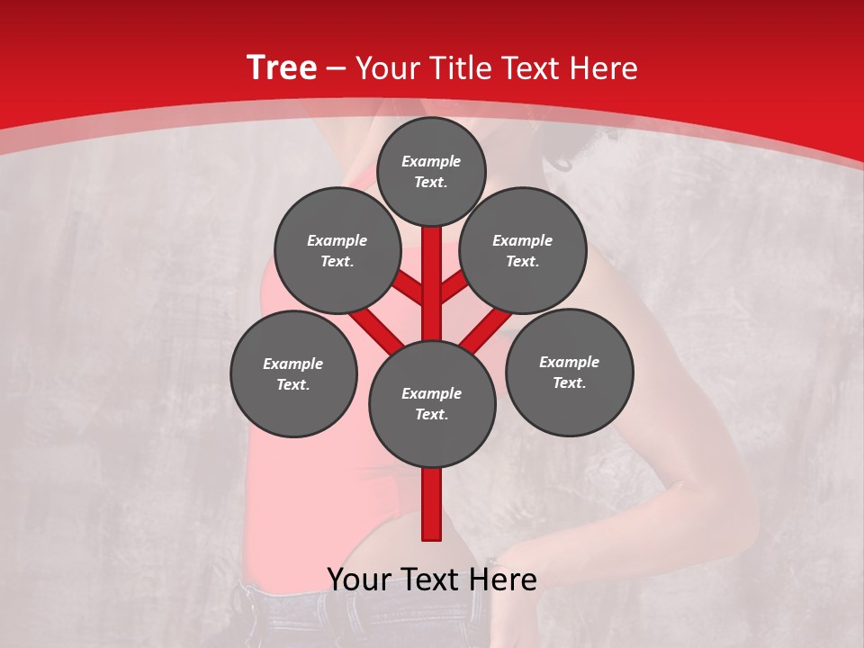 Caucasian Female  PowerPoint Template