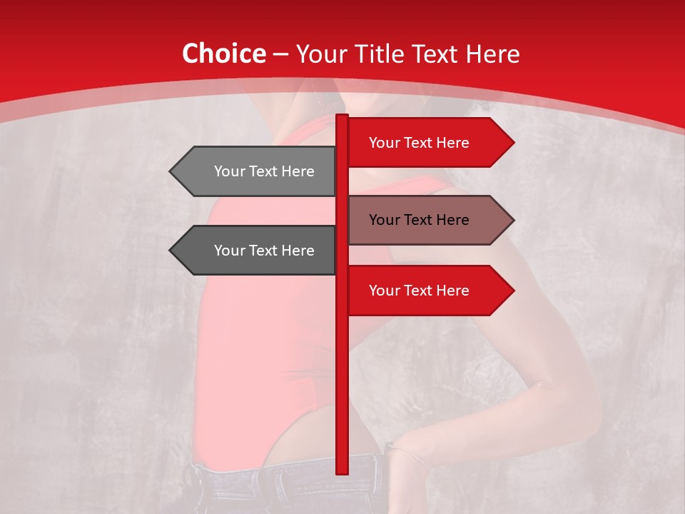 Caucasian Female  PowerPoint Template