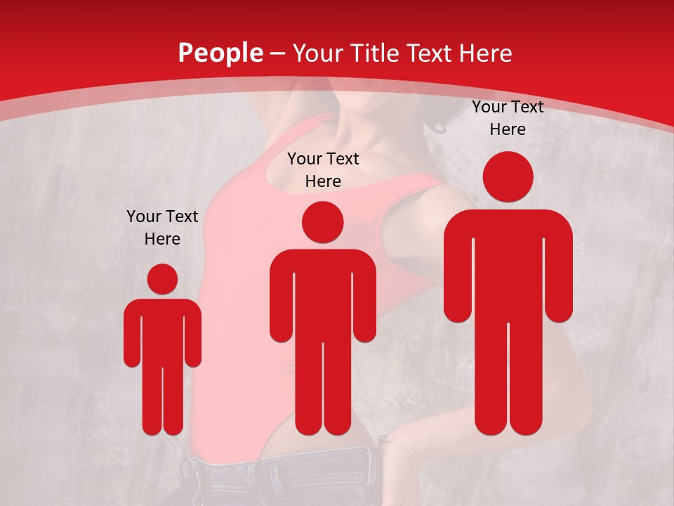 Caucasian Female  PowerPoint Template