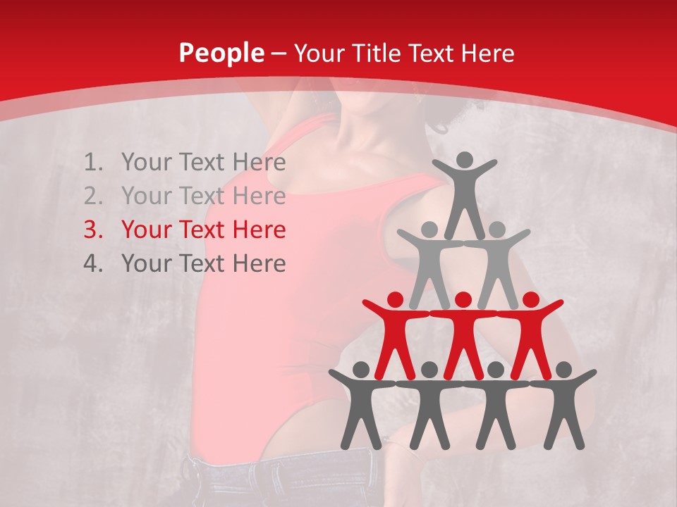 Caucasian Female  PowerPoint Template