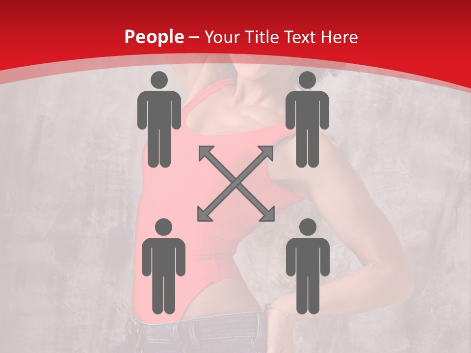 Caucasian Female  PowerPoint Template