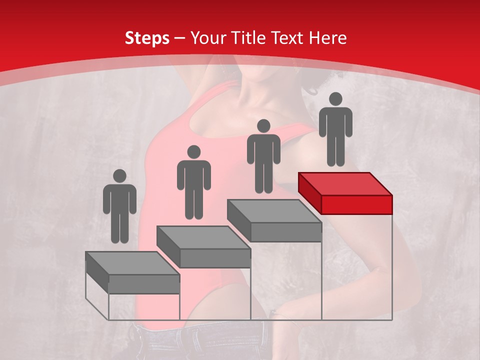 Caucasian Female  PowerPoint Template