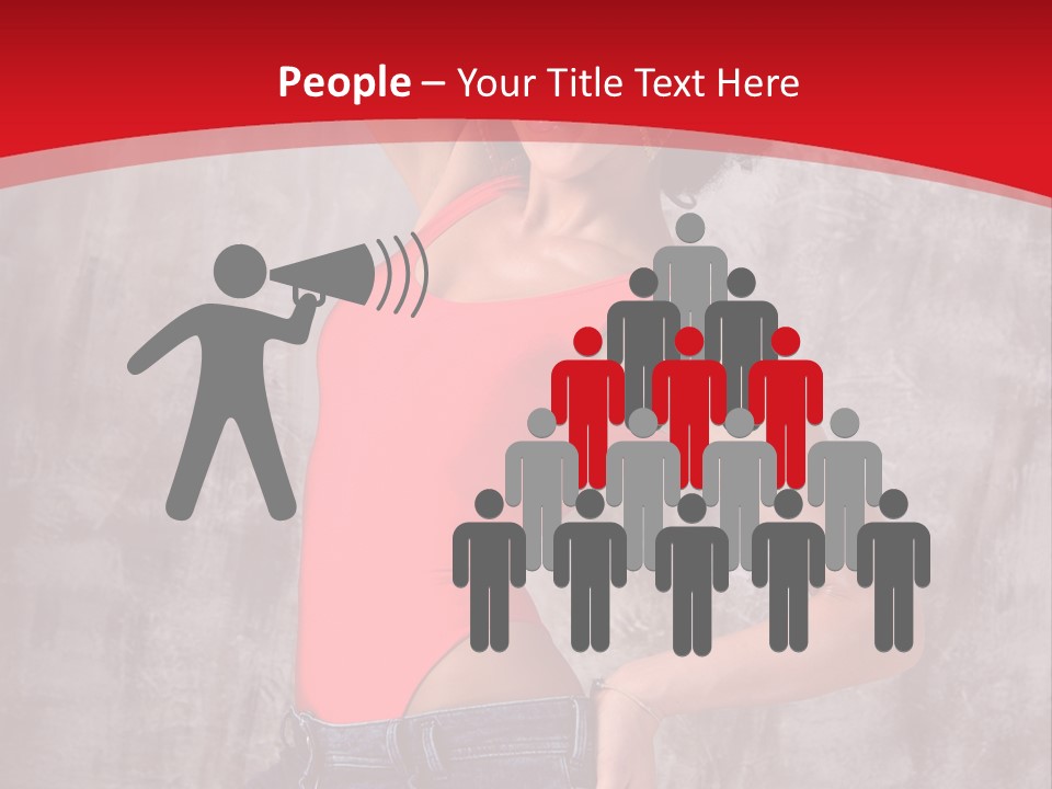 Caucasian Female  PowerPoint Template