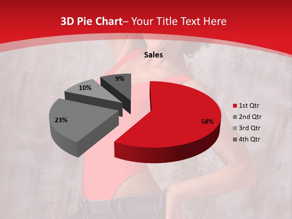 Caucasian Female  PowerPoint Template