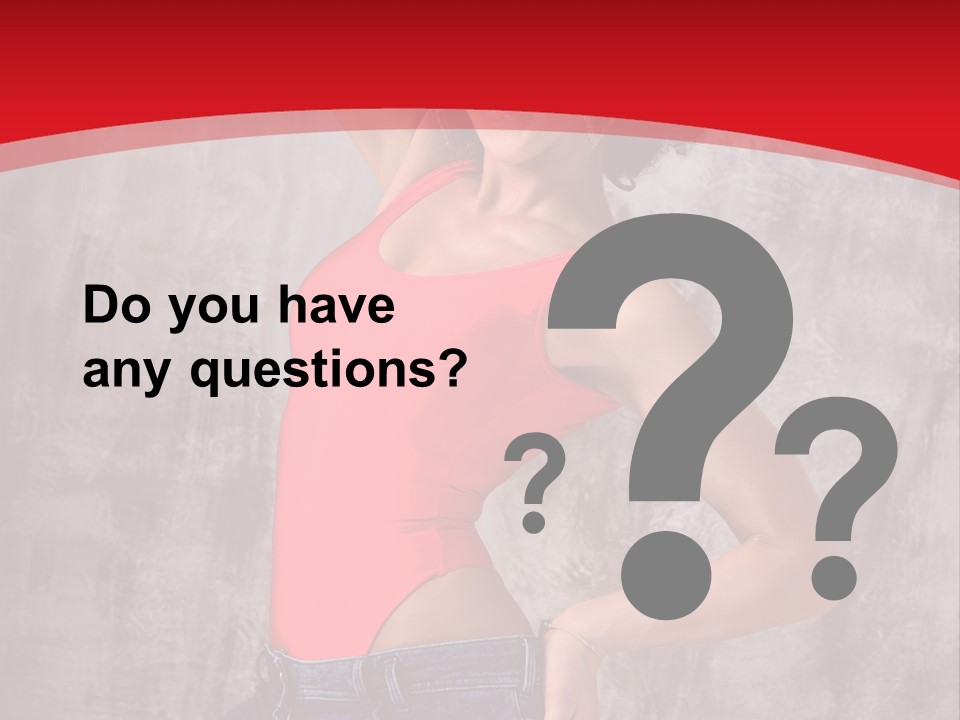 Caucasian Female  PowerPoint Template