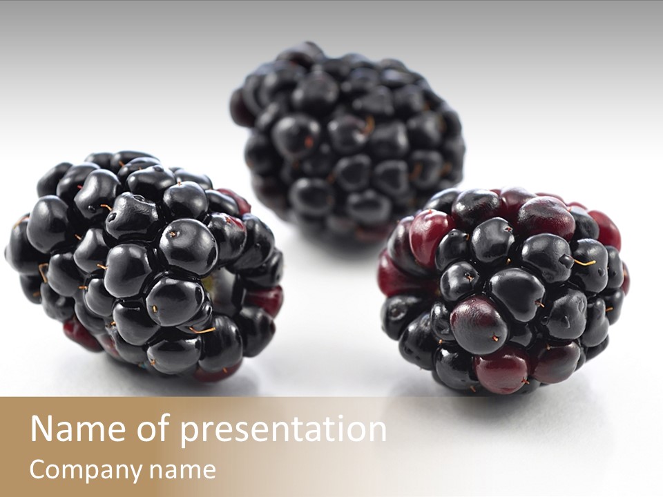 Fruit Berry White PowerPoint Template