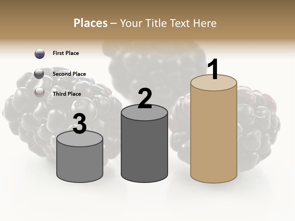 Fruit Berry White PowerPoint Template