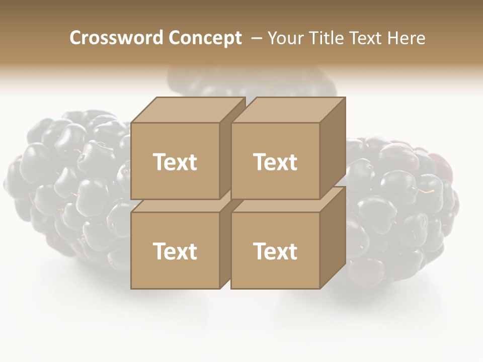 Fruit Berry White PowerPoint Template