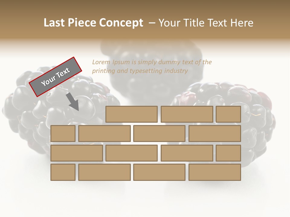 Fruit Berry White PowerPoint Template