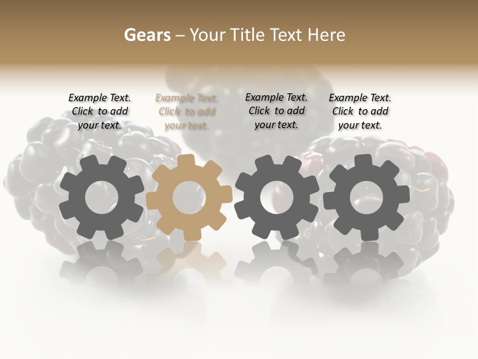 Fruit Berry White PowerPoint Template