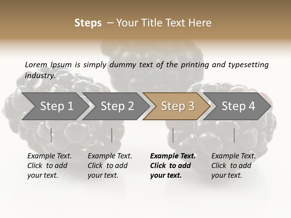 Fruit Berry White PowerPoint Template