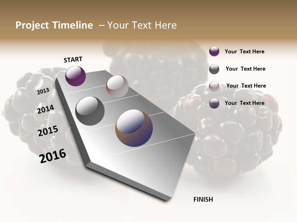 Fruit Berry White PowerPoint Template