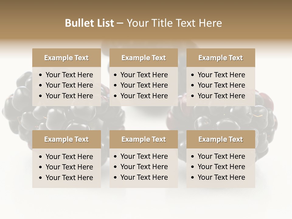 Fruit Berry White PowerPoint Template