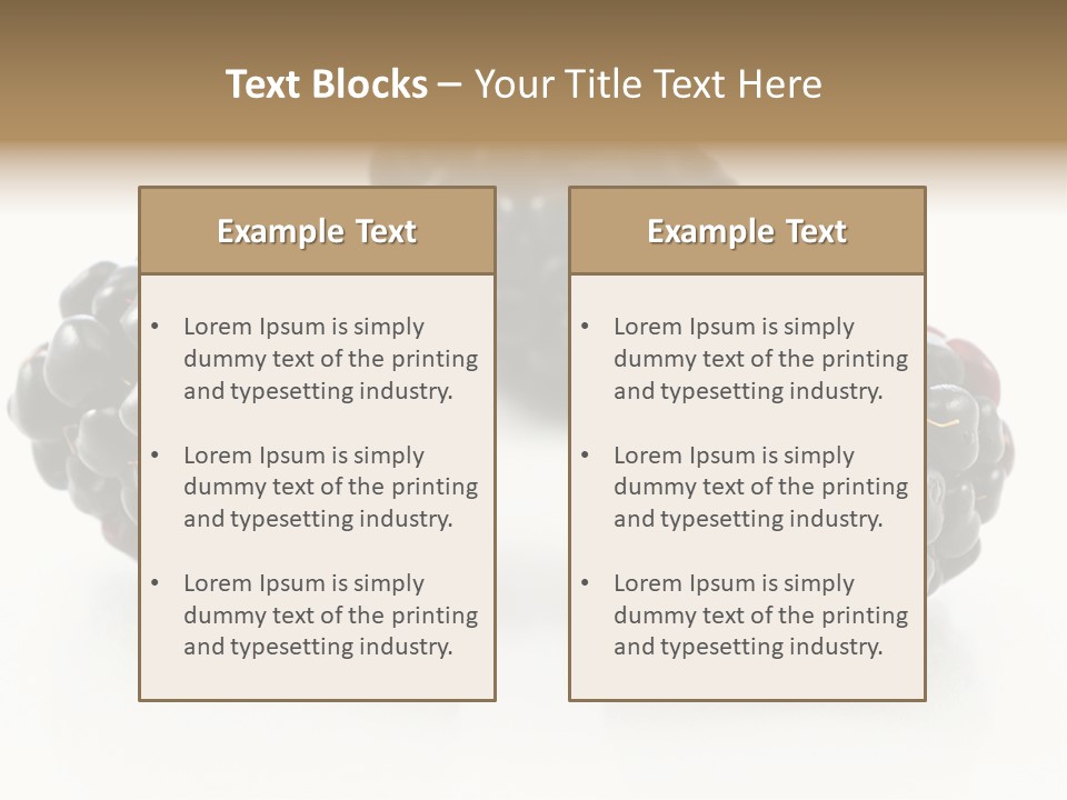 Fruit Berry White PowerPoint Template