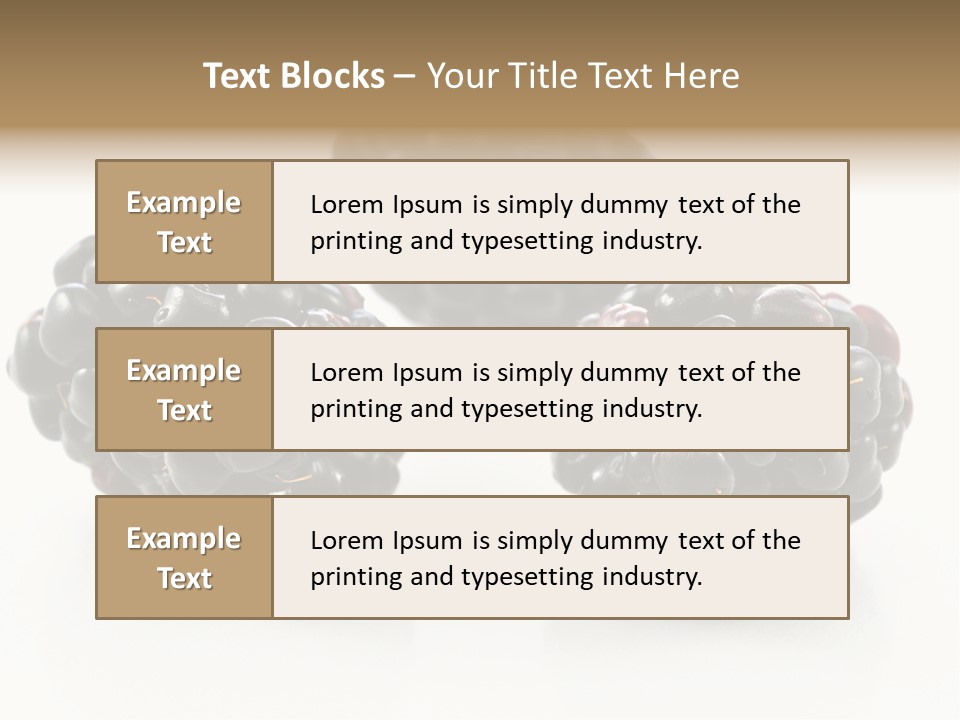Fruit Berry White PowerPoint Template