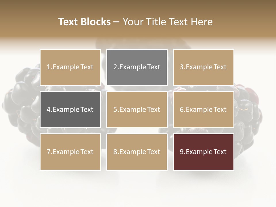 Fruit Berry White PowerPoint Template