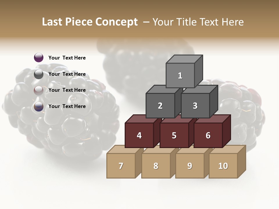 Fruit Berry White PowerPoint Template