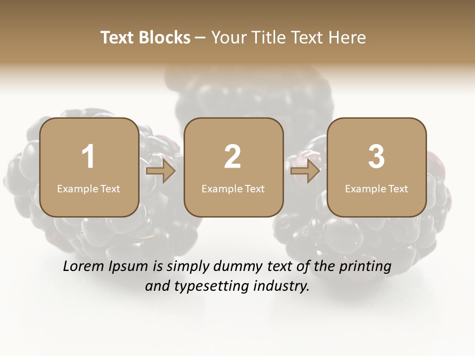 Fruit Berry White PowerPoint Template