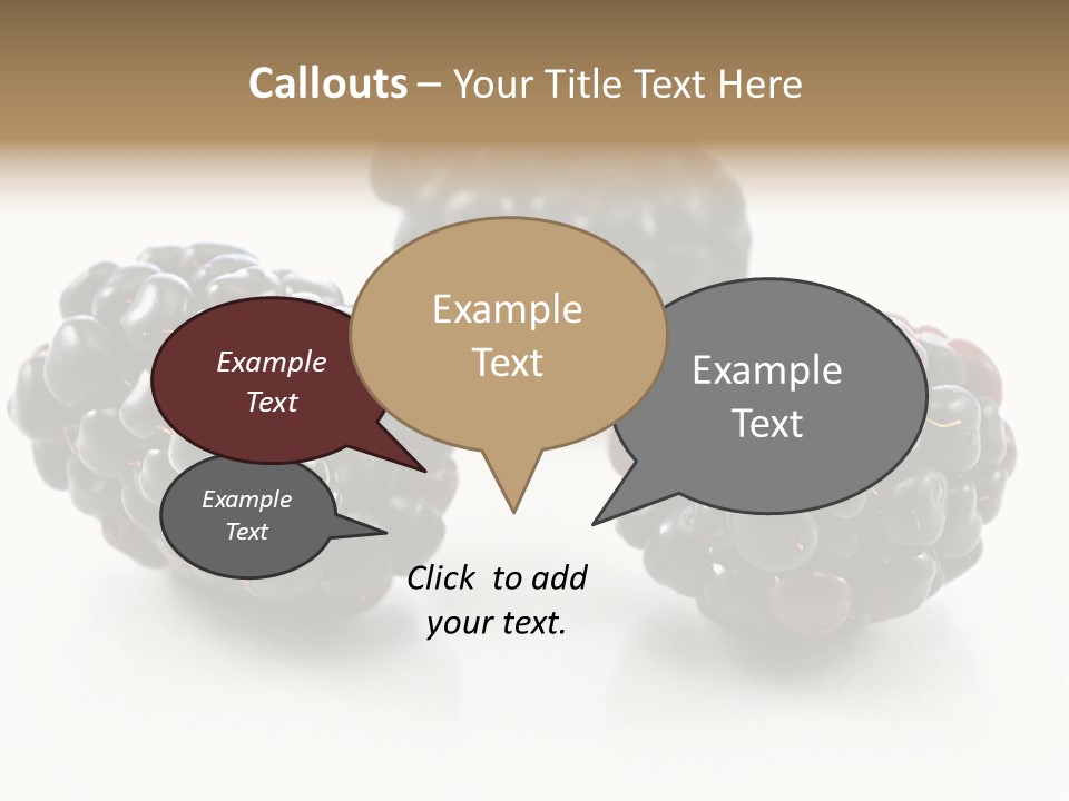 Fruit Berry White PowerPoint Template