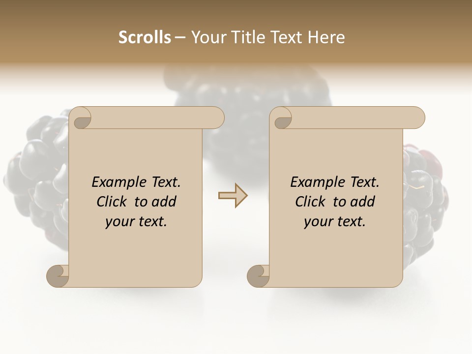 Fruit Berry White PowerPoint Template