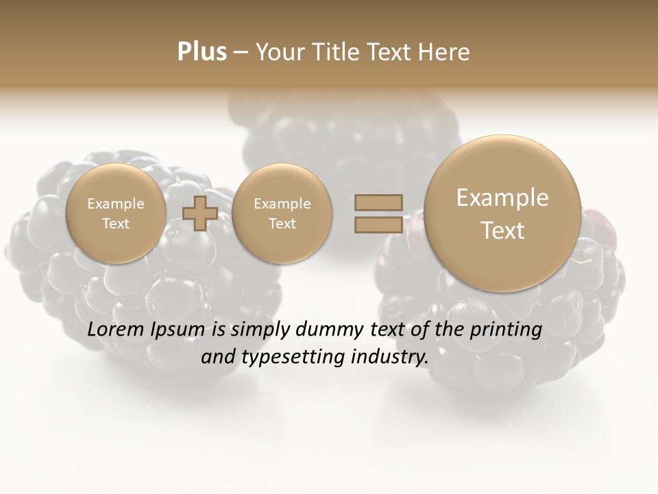 Fruit Berry White PowerPoint Template