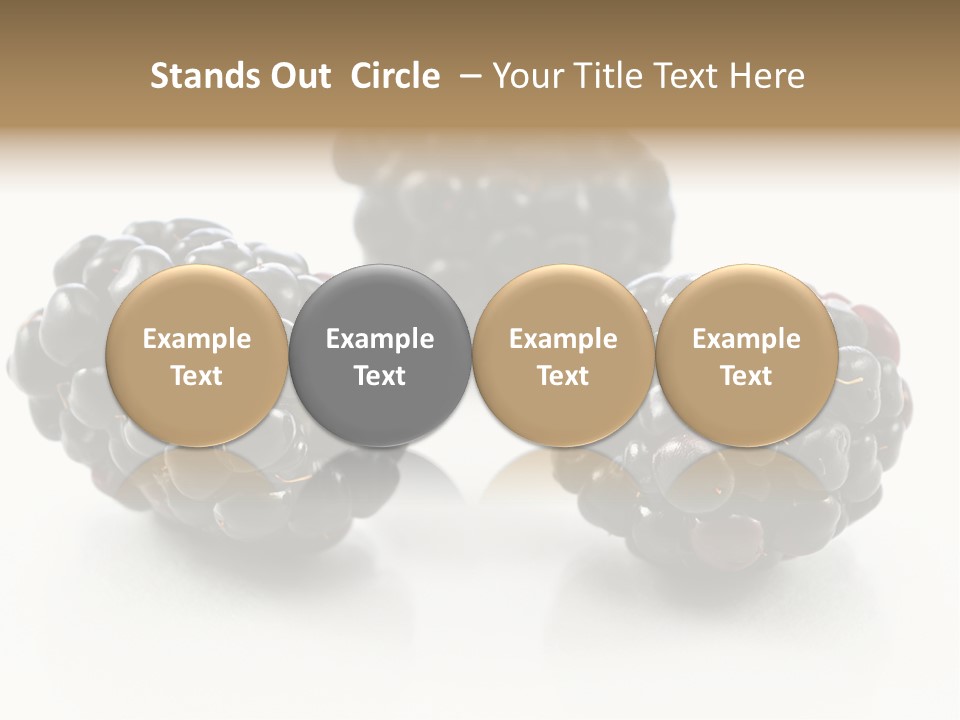 Fruit Berry White PowerPoint Template
