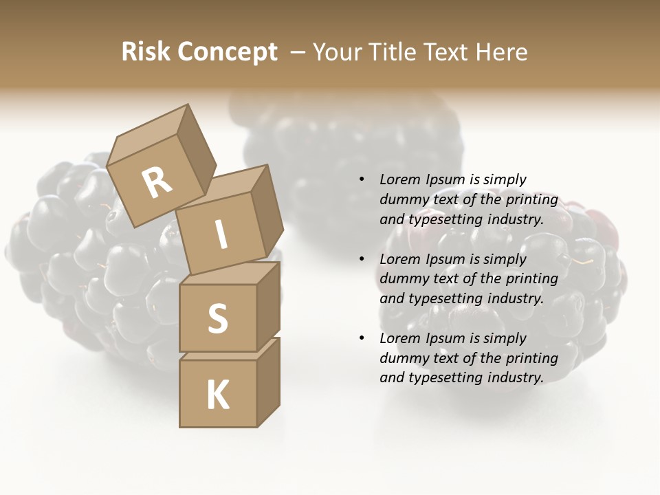 Fruit Berry White PowerPoint Template