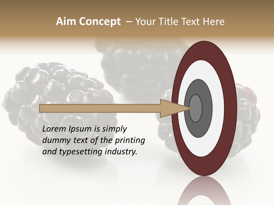 Fruit Berry White PowerPoint Template