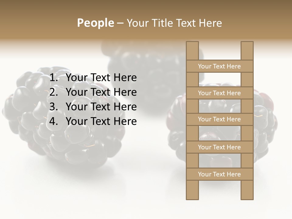 Fruit Berry White PowerPoint Template