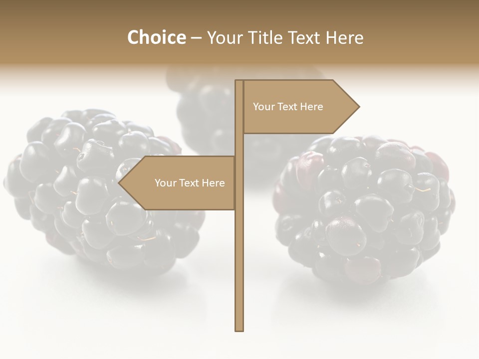 Fruit Berry White PowerPoint Template