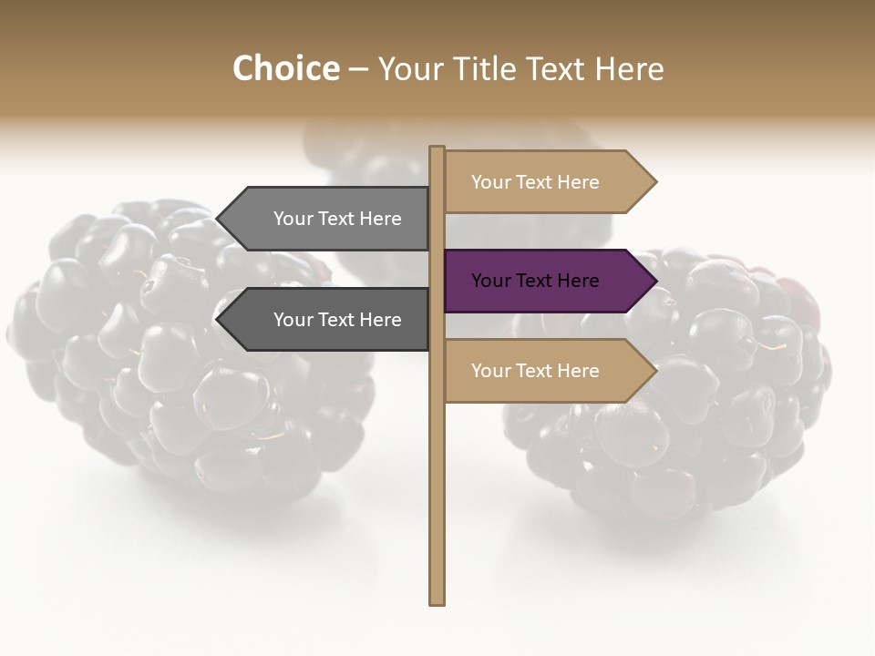 Fruit Berry White PowerPoint Template