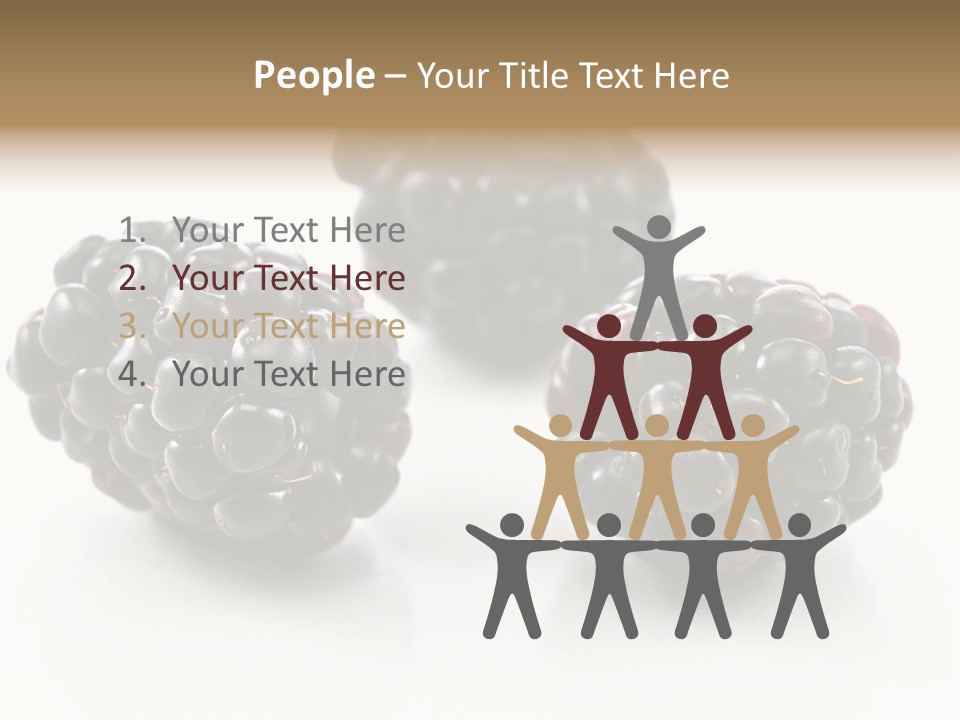 Fruit Berry White PowerPoint Template