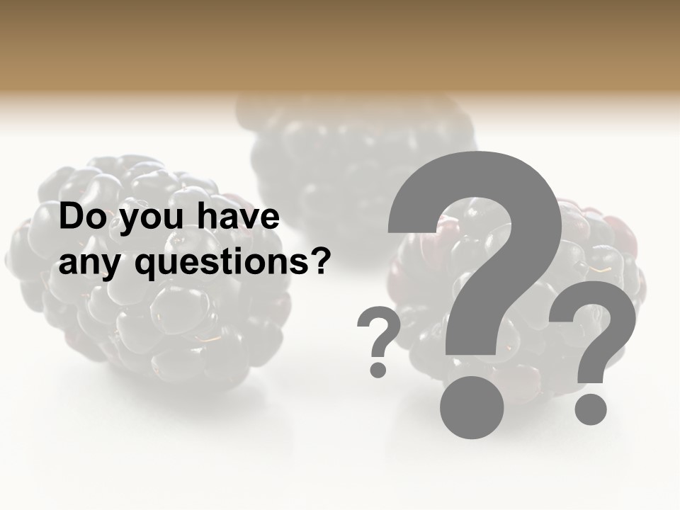 Fruit Berry White PowerPoint Template