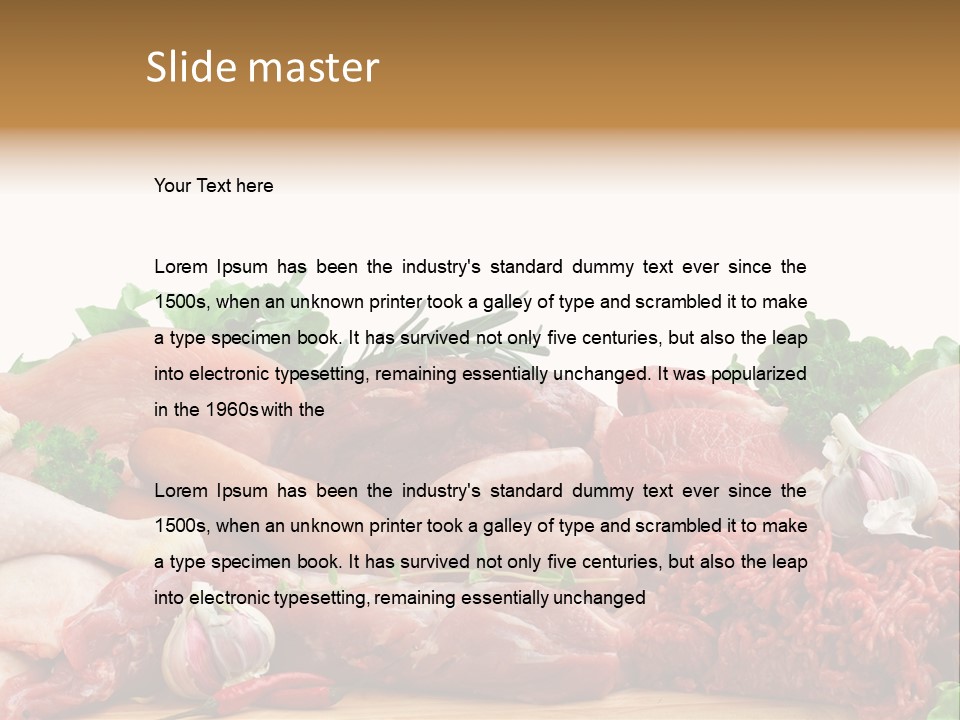Butchery Meat PowerPoint Template