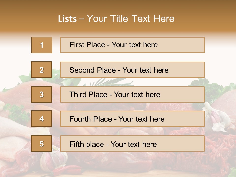 Butchery Meat PowerPoint Template