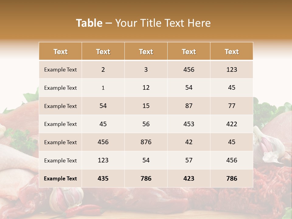 Butchery Meat PowerPoint Template