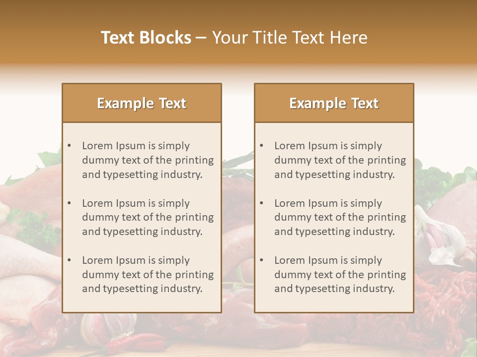 Butchery Meat PowerPoint Template