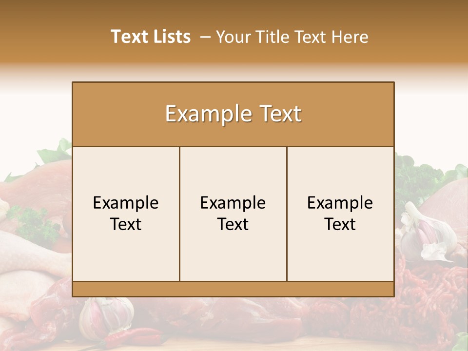 Butchery Meat PowerPoint Template