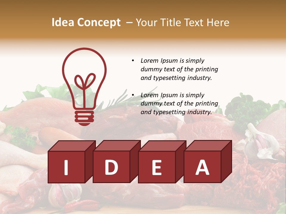 Butchery Meat PowerPoint Template