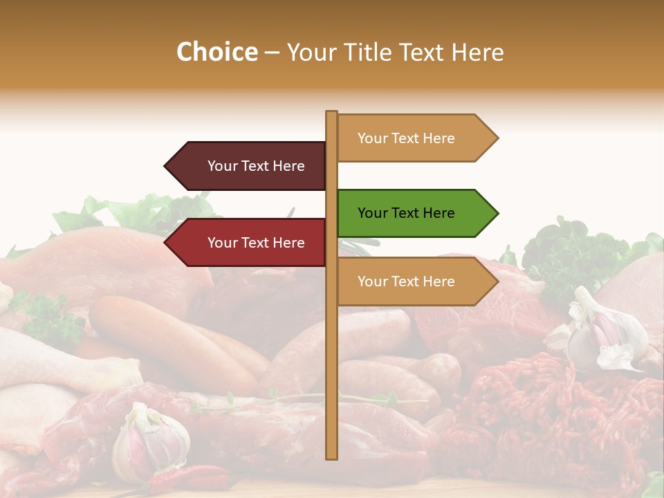 Butchery Meat PowerPoint Template