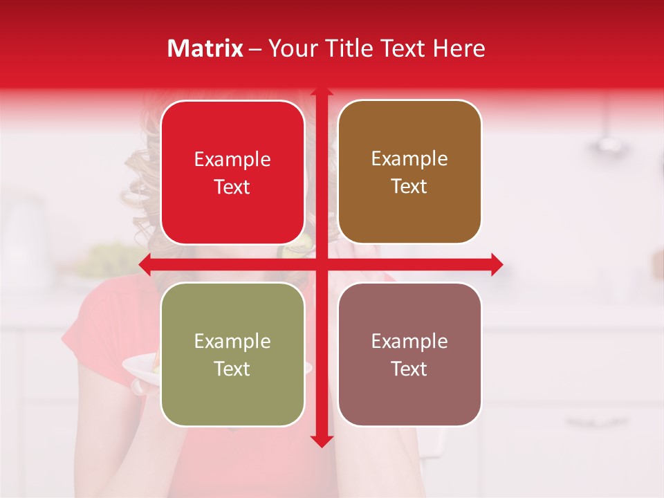 Woman In The Kitchen PowerPoint Template