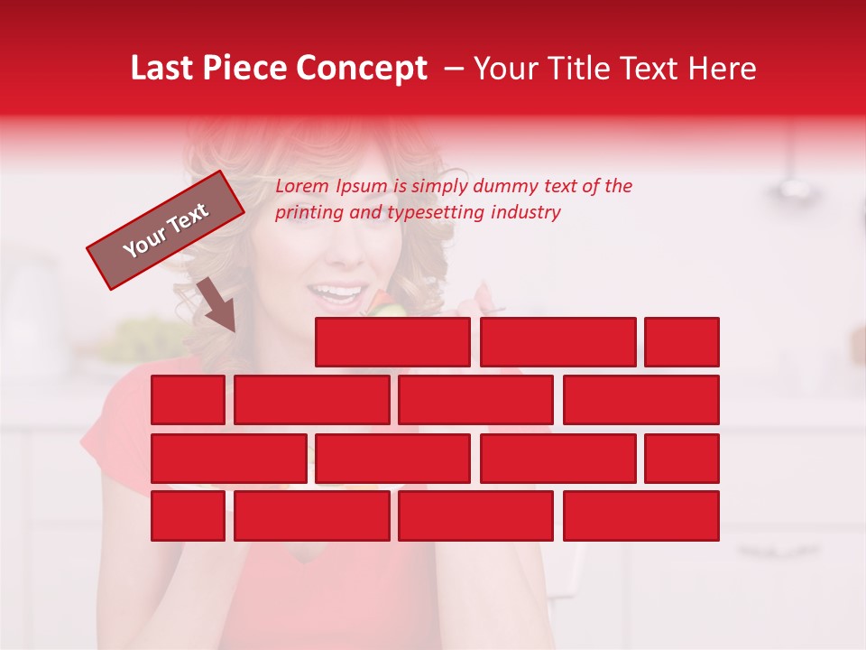 Woman In The Kitchen PowerPoint Template