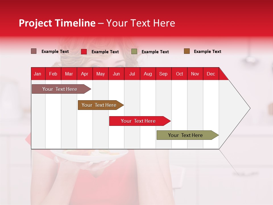 Woman In The Kitchen PowerPoint Template