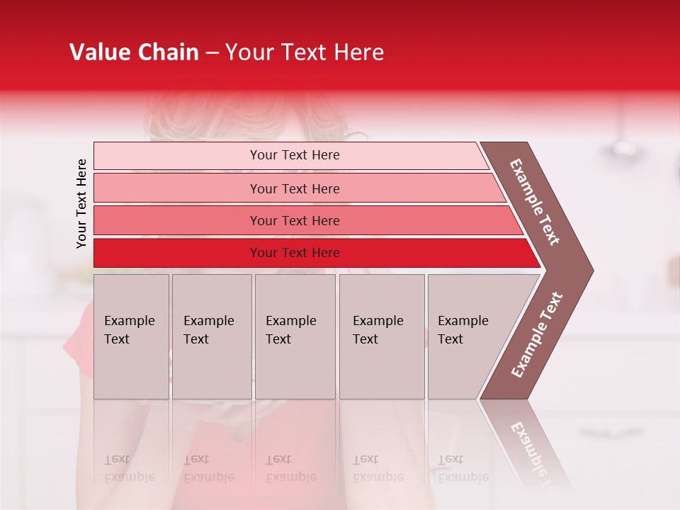 Woman In The Kitchen PowerPoint Template