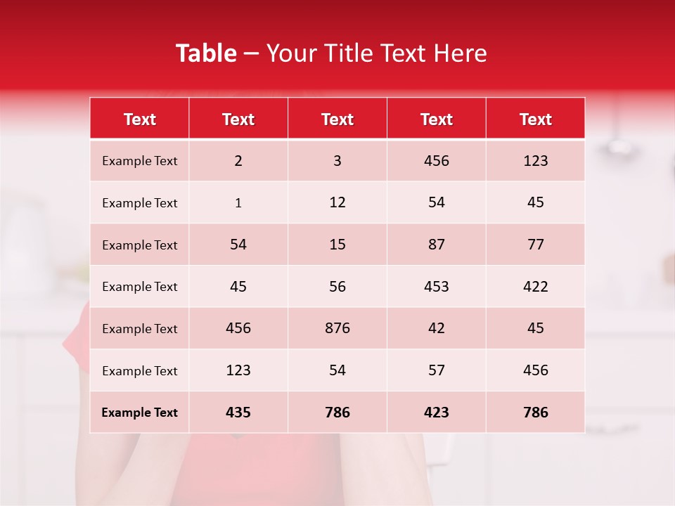 Woman In The Kitchen PowerPoint Template